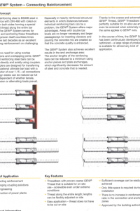 Dywidag conecting reinforcement